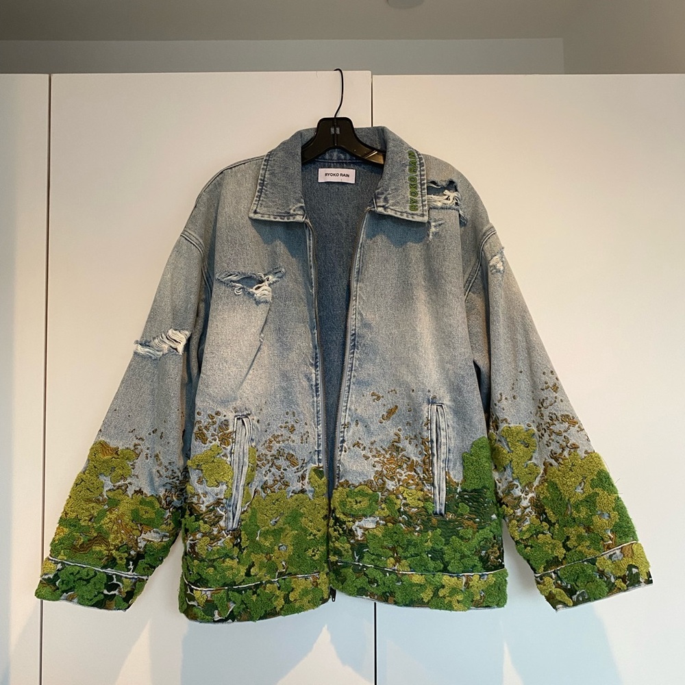 Ryoko Rain Moss Denim Work Jacket